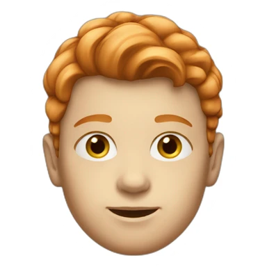 Swedish ginger boy with turtleneck  sticker