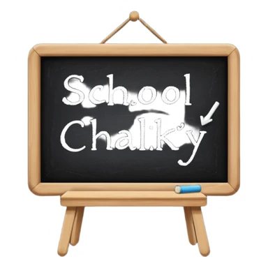 black board whith white words : school sticker