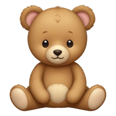 Cute flat-style teddy bear icon for infant daycare. i want to feel safe when see that teddy
 sticker