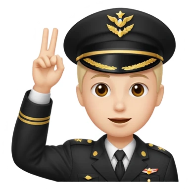 Combine this emoji:🫡 and this emoji:🤪 sticker