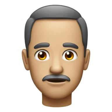 Judgmental face sticker