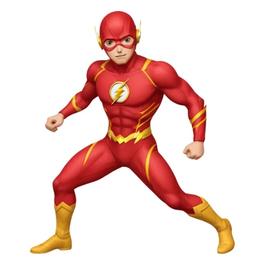 The Flash with blue eyes sticker