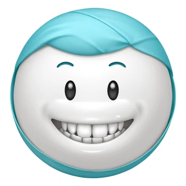 A ball of dental floss  sticker