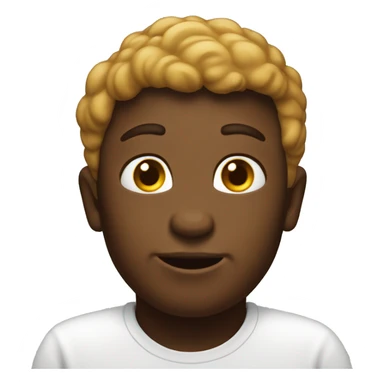 Poo ios emoji with a heavenly halo sticker