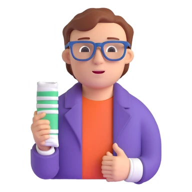 Hank J. Wimbleton, 3D emoji style, with bandages and glasses sticker