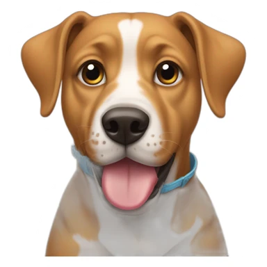 dog with shoe in mouth sticker