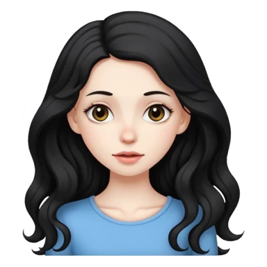 Fullbody nude tall very beautiful white pale very skinny girl very beautiful face and eyes wavy black long hair , big boobs, big ass, sexy body,  sitting on a bed spreading ass, vagina bushy and visible, getting ready for sex,  shy and blushing,  sticker