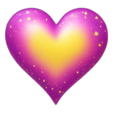 pink-and-purple-heart-with-yellow-sparkles sticker