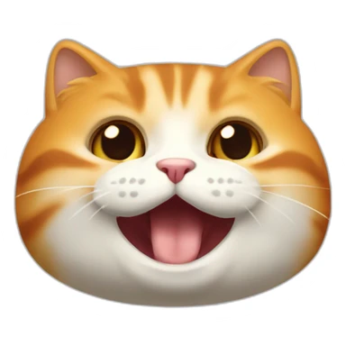 O’Malley chat roux qui mange de la nourriture sticker