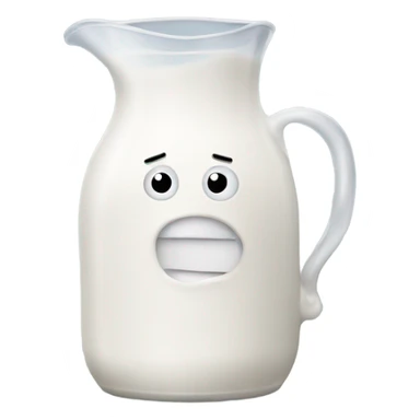 Milk jug with a joke on it sticker