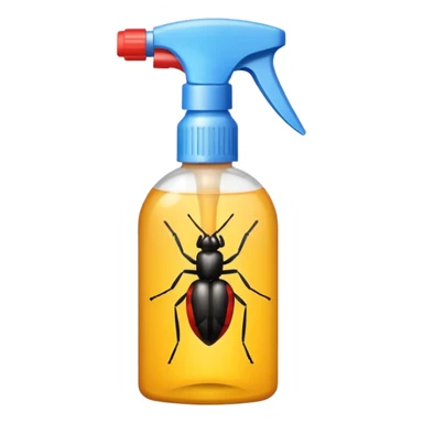 bug killing spray sticker
