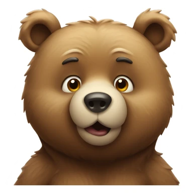 bear blowing kisses sticker