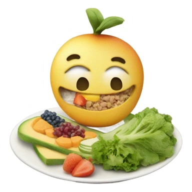 taking picture of healthy food sticker