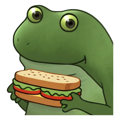 a knuckle sandwich (a fist between two pieces of bread) sticker