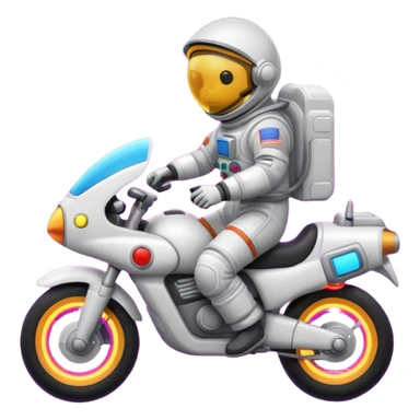 Astronaut ride arcade laser sticker