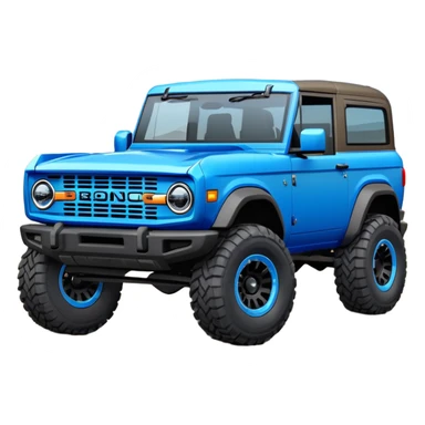 2024 blue ford bronco four door  sticker