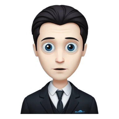 Victor Van Dort from Corpse Bride  head sticker