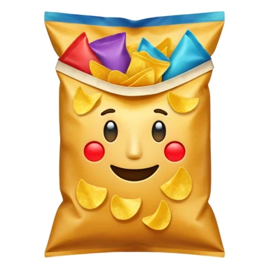 paquet de chips faceless sticker