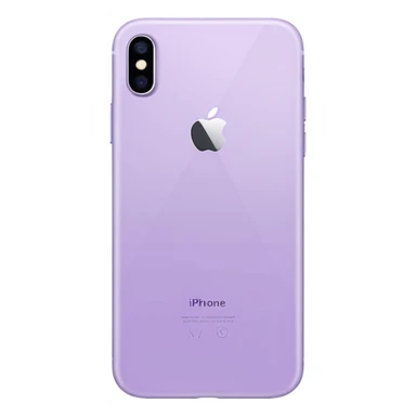 pastel purple iPhone back view minimal design sticker