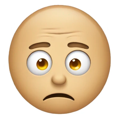 depressed emoji with eyebags sticker