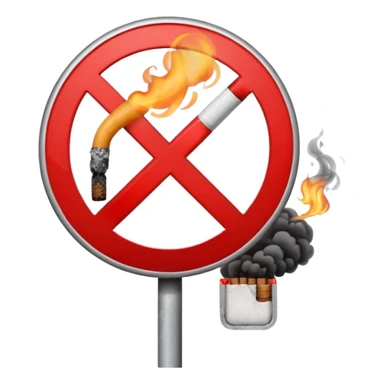 stop sign with cigarette, vape, or weed behind it sticker