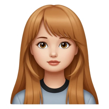 Debby Ryan (long hair with straight bangs) sticker