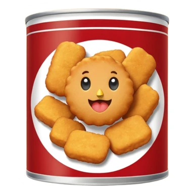 canned chicken nuggets sticker