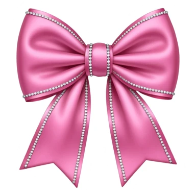 Pink bow with sparkles  sticker