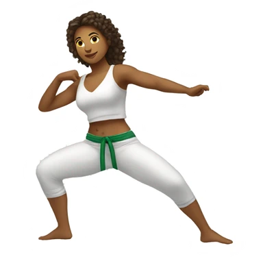 Capoeira mulher sticker