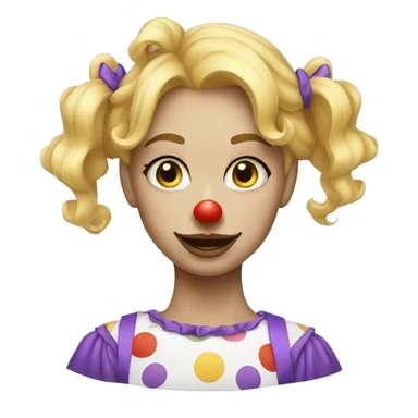 21 year old blonde clown sticker