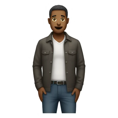 man with pulling out his both pockets to show he is poor sticker