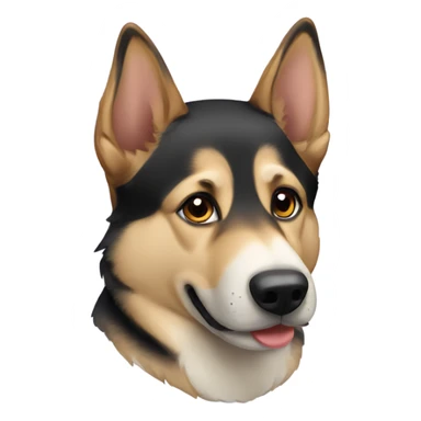 German shepard husky mix sticker