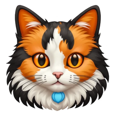 tricolor cat sticker