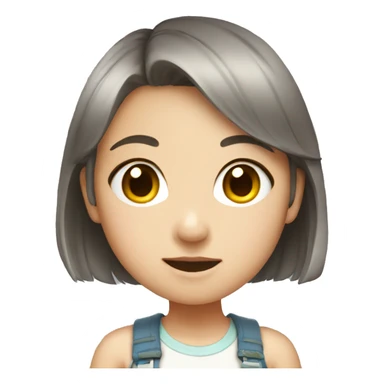 Cute japanese girl in shorts sticker