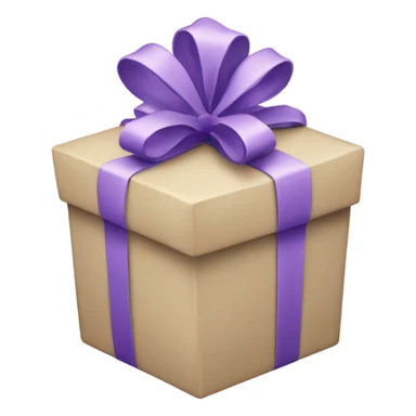 light purple Christmas gifts under a beige tree sticker