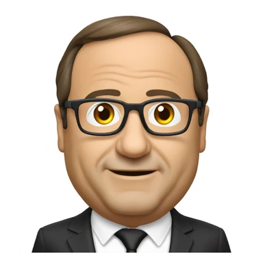 francois hollande en scouter allant à l'administrzation sticker