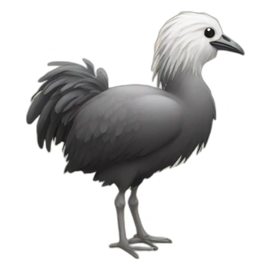 autruche qui cache sa tete dans le sable sticker