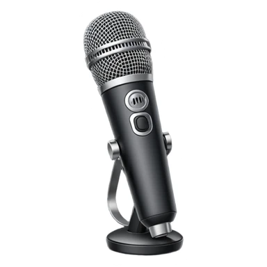modern wireless microphone sticker