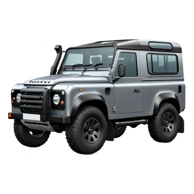 New Landrover Defender in Carpathian Grey with gloss black accents sticker