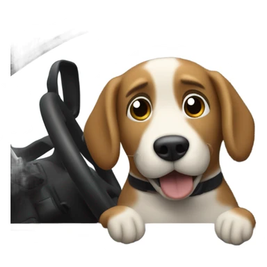 Dogs driving a Toyota Tacoma  sticker