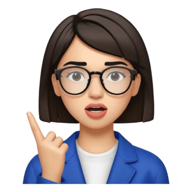 dua lipa with glasses singing sticker