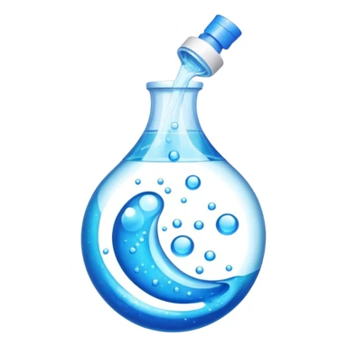 Dishwashing liquid blue color sticker