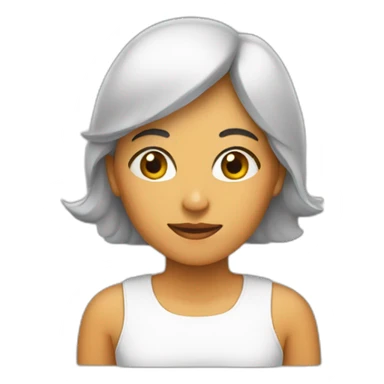 mujer preguntandose sticker