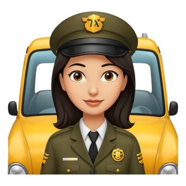  taxi driver woman sticker