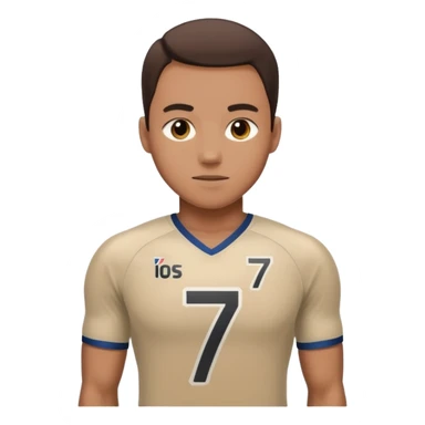 Number 7 Printed Athlete sticker