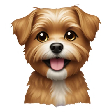 Shorkie dog smiling  sticker