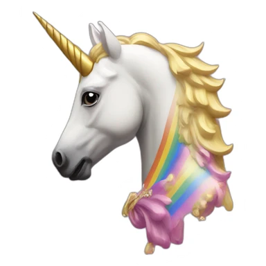 Francisco franco in a unicorn lgtbi sticker
