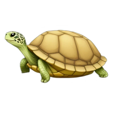 Renar sur tortue sticker