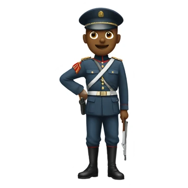 Soldat au garde a vous sticker