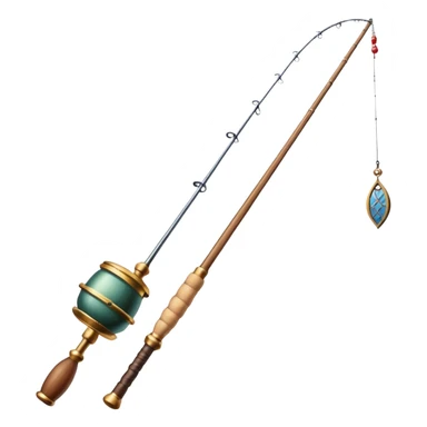 medieval fishing rod no fish sticker